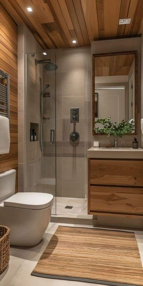 Design Ložnic, Bilik Air, Small Bathroom Makeover, Bathroom Design Decor, Bathroom Inspiration Decor, Small Bathroom Design, Bathroom Layout, Bathroom Style, Home Design Decor