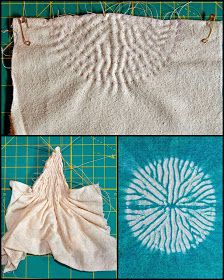 Stitched Shibori, Shibori Diy, Shibori Dyeing, Diy Tie Dye Techniques, Tie Dye Patterns Diy, Fabric Dyeing Techniques, Diy Dye, Textile Dyeing, Shibori Fabric