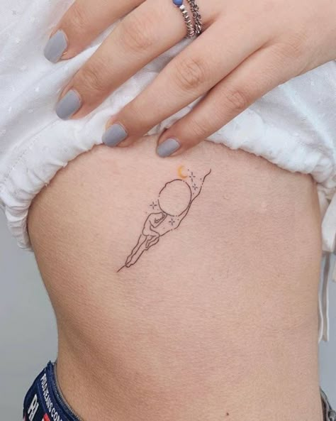 Absurdism Tattoo, Sisyphus Tattoo, Klimt Tattoo, Greece Tattoo, Ace Tattoo, Greek Mythology Tattoos, Tattoo Minimalist, Mythology Tattoos, Gorgeous Tattoos