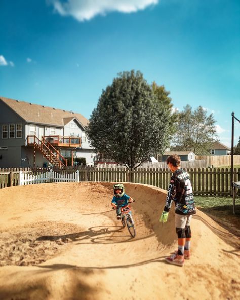 Dirtbike Tracks Backyard, Backyard Motocross Track, Dirt Bike Track Backyard, Backyard Pump Track, Atv Track, Dirt Bike Track, Bmx Track, Motocross Tracks, House With Land