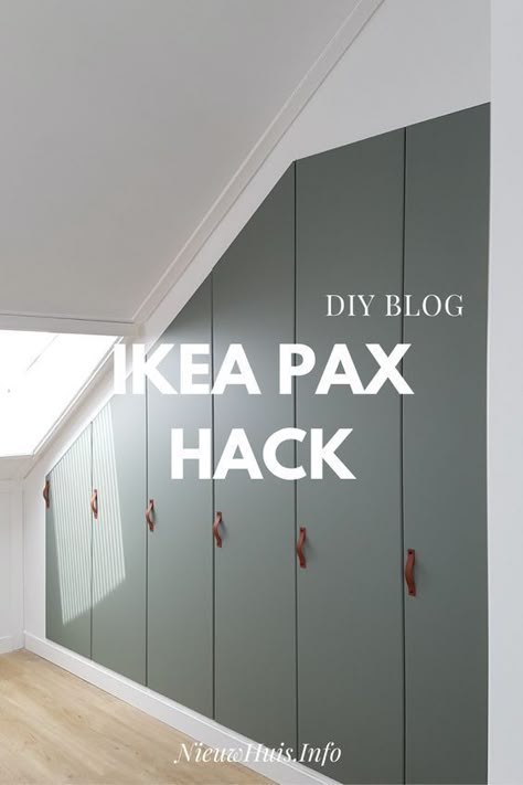 Ikea Loft, Pax Hack, Loft Conversion Bedroom, Ikea Pax Hack, Attic Wardrobe, Mudroom Remodel, Ikea Closet, Kids Bedroom Inspiration, Loft Room