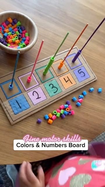 Montessori Math Activities, Montessori Activities Preschool, Preschool Fine Motor Activities, Fine Motor Activities For Kids, Montessori Diy, Diy Kids Games, Homeschool Preschool Activities, Special Education Activities, Kindergarden Activities