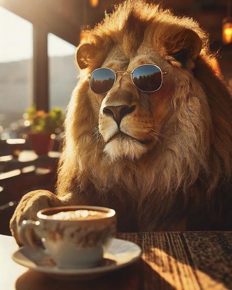 Good morning! 🌞 🦁 ☕️ Created with @adobe_firefly.ai 🥰 #morningcoffee☕️ #morningcoffeewithjules Animal Good Morning, Wallpaper Morning, Adobe Firefly, Good Morning Animals, Latest Good Morning Images, Lovely Good Morning Images, Morning Wallpaper, The Lion Sleeps Tonight, Art Deco Paintings