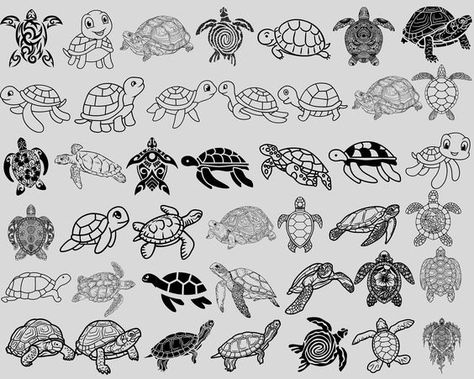 Turtle svg bundle, Sea turtle svg, Cute sea turtle svg, baby turtle svg, Ocean Turtle svg, Turtle cut files for cricut files,  digital files Sticker #sticker Stickers #stickers freesticker #freesticker freestickers #freestickers free download sticker #freedownloadsticker 7.503 Cute Turtle Tattoo, Sea Turtle Artwork, Sea Turtle Svg, Ocean Sleeve, Turtle Silhouette, Turtle Svg, Cute Sea Turtle, Sea Turtle Tattoo, Turtle Tattoo Designs