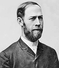 Happy Birthday Mr Hertz Photos Of Faces, Physics Scientists, Heinrich Hertz, Heinrich Kley, Great Scientists, Science Trivia, Advertising Slogans, Electromagnetic Waves, Famous Scientist