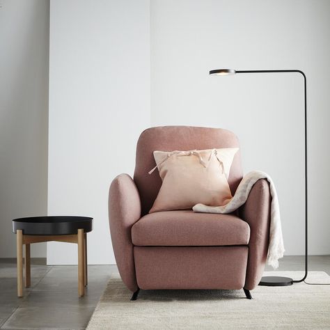 Did you miss out on IKEA's first ever pink reclining chair? #furniture , #furnituredesign , #furnitureideas , #homefurniture , #home , #room, #indoors Ikea Recliner, Mcm Boho Living Room, Sideboard Pantry, Small Recliner Chairs, Modern Recliner Chairs, Best Recliner Chair, Reclining Sofa Living Room, Small Recliners, Living Room Goals