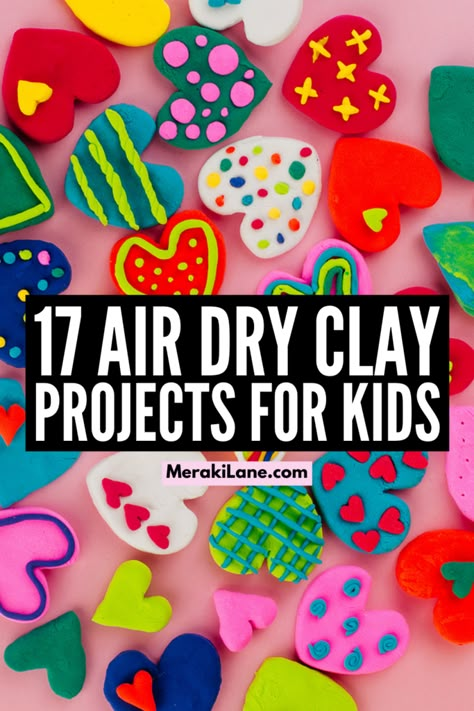 Clay Craft Preschool, Crafts With Model Magic, Easy Air Drying Clay Ideas, Preschool Clay Ideas, Preschool Model Magic Ideas, Clay Crafts For Kindergarten, Air Dry Clay Projects For Preschoolers, Modeling Clay Activities, Air Dried Clay Projects Ideas For Kids