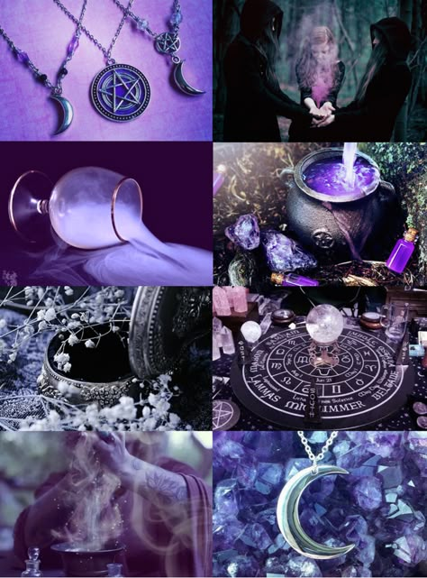 Witch Aesthetics // Purple Witch Witchy Purple Aesthetic, White Magic Aesthetic, Light Witch Aesthetic, Purple Witch Wallpaper, Purple Magic Aesthetic, Witchery Aesthetic, Black And Green Aesthetic, Dark Magic Aesthetic, Purple Spiritual Aesthetic