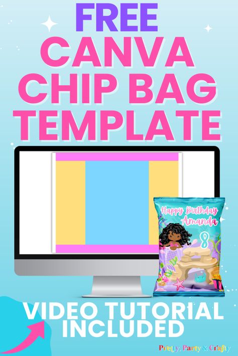 Diy Chips Bag Party Favors, Free Chip Bag Template For Cricut, Printable Chip Bag Template, Coloring Book Template, Custom Chip Bags Template Free, Diy Chip Bags Party Favors, Free Party Favor Templates, Chip Bags Template Free, Chips Bags Ideas