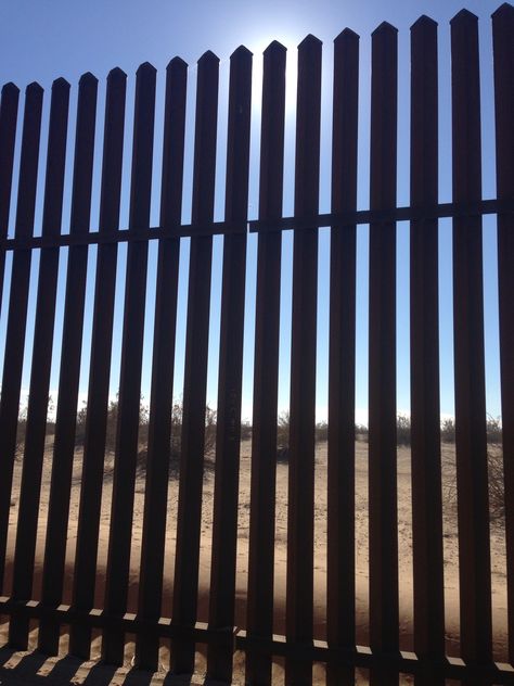 On the Border.  Fence at Mexican border near Gordon's Well, CA Border Hopper, House Moodboard, Mexican Border, 5 Dollar, San Ysidro, On The Border, Fence, Borders, Wall