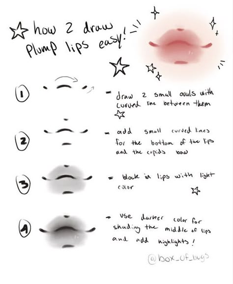 Lip Tutorial Drawing, Koreansk Mad, How To Draw Lips, Draw Lips, Drawing Tuts, Lip Drawing, Lip Tutorial, Tools Drawing, Eye Drawing Tutorials