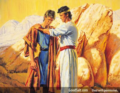 Jonathan and David Relationship | GodBuddies Jonathan And David Friendship, David And Jonathan Friendship, Friendship Crafts, David And Jonathan, Bible Pics, Biblical Artwork, Wonder Man, Bible Verse Pictures, Bible Illustrations