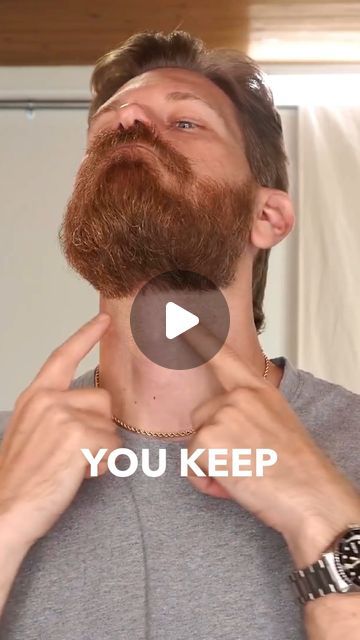 Beardbrand on Instagram: "Expert Advice on Trimming Your Neck Line" Beard Neckline Guide, Trim Beard Styles, Lined Up Beard, Trim Beard Neckline, Receding Hairline Styles Men, Trimmed Beard Styles, Beard Trimming Styles, Trim Beard, Trimmed Beard