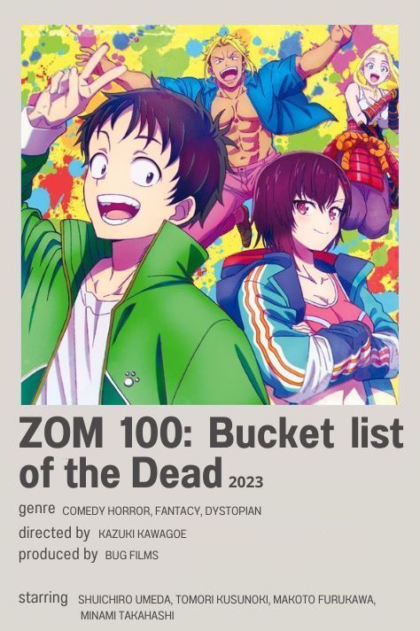 Zom 100 Anime, Zom 100, Finally Free, Corporate Job, Japanese Animated Movies, Anime Suggestions, Animes To Watch, Poster Anime, Anime Printables