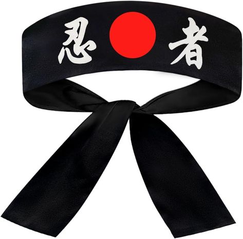 Amazon.com: SUNRISE Kitchen Supply Black Japanese Sushi Chef Hachimaki Karate Headband - Ninja : Clothing, Shoes & Jewelry Fire Nation Cosplay, Karate Headband, Avatar Fire Nation, Black Ninja, Japan Sushi, Sushi Night, Black Japanese, Sushi Chef, Japanese Stuff