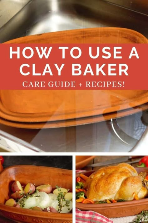 Bread In Clay Pot, Romertopf Clay Pot Recipes, Clay Baking Dish, Clay Pot Cooking Recipes, Clay Pot Recipes, Clay Cooking Pots, Roaster Recipes, Clay Pot Cooking, Deep Covered Baker