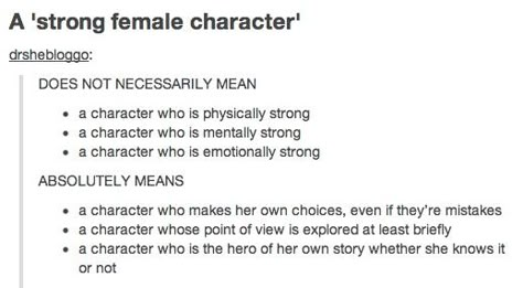 Guys, stop letting 'strong' confuse you. It's just put there to differentiate from the normalcy of poorly written female characters. A female character who is physically strong can be 'weak' if that's her only defining trait. Too often people confuse a masculine female with "strong" which is entirely counterproductive. Male Character Traits, How To Write A Strong Female Character, Character Physical Traits, Character Insecurities, Mean Characters, Masculine Female, Glen Coco, Story Writing Prompts, Strong Female Characters