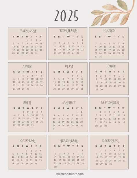 Free Printable Year At A Glance Calendar 2025 - CalendarKart 2025 Cute Calendar Printable Free, 2025 Calendar Printable, 2025 Calendar Printable Free, Printable Calender, Year At A Glance Calendar, Calender Printables, Yearly Calendar Template, Blank Monthly Calendar, At A Glance Calendar