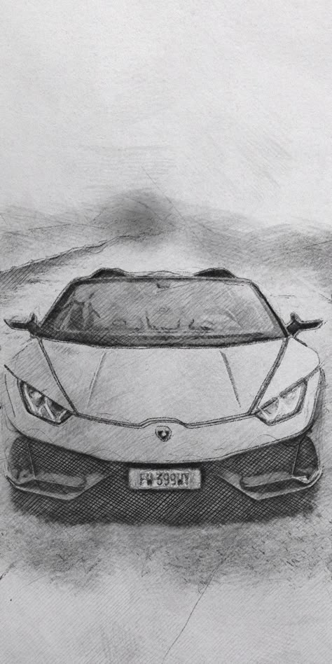 Lamborghini Huracan Evo Spyder Images Lamborghini Sketch Pencil, Lamborghini Huracan Sketch, Lamborghini Drawing Step By Step, Lamborghini Drawing Sketches, Cool Car Sketches, Lambo Drawings, Porche Drawings, How To Draw A Lamborghini, Lamborghini Huracan Drawing