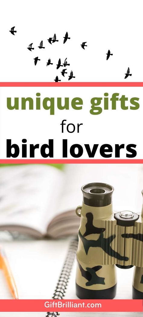 This list of 25+ unique gifts for bird lovers has something for everybody. Gifts for all budgets, from kids to seasoned bird watchers. You will be sure to make any bird lover's day special with one of these gifts! Homemade Gifts For Bird Lovers, Gifts For Birders, Bird Themed Gifts, 4 Calling Birds Gift Ideas, Bird Gifts Ideas, Bird Lovers Gift Ideas, Hummingbird Gift Ideas, Bird Lover Gifts, Nature Themed Gifts