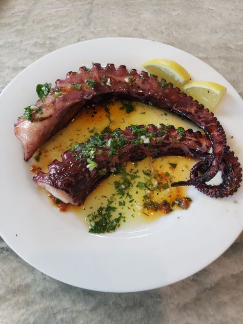 Char Grilled Octopus, Mexican Octopus Recipes, Grilled Octopus Recipe Italian, Charred Octopus Recipe, Grilled Octopus Recipe Spanish, Sauce For Octopus, Pre Cooked Octopus Recipes, Grilled Octopus Recipe Portuguese, Boiled Octopus Recipes