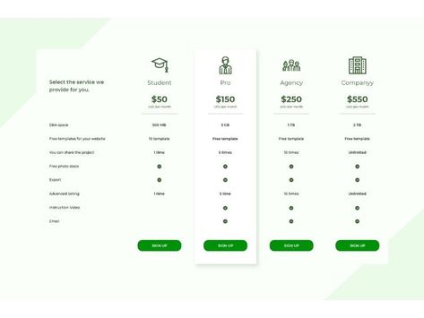 Pricing Table Design Layout, Comparison Table Design, Table Layout Design, Pricing Table Design, Table Chart, Table Template, Tax Consulting, Pricing Templates, Card Ui