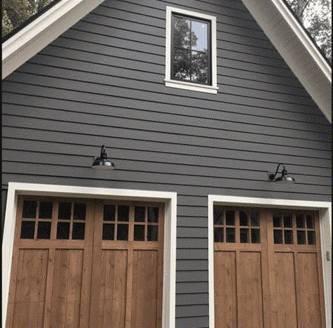 2019 Exterior House Colors from the Benjamin Moore Palette | brick&batten Paint Renovation, Benjamin Moore Exterior Paint, Benjamin Moore Exterior, Kendall Charcoal, House Paint Color Combination, Gray House, Exterior House Color, Young House Love, Pintura Exterior