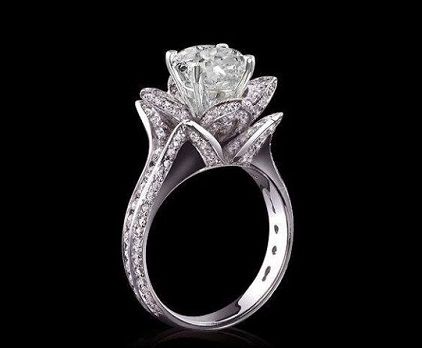 9 New Designs of Designer Diamond Rings for Women Flower Shaped Engagement Ring, Rose Diamond Ring, Weddings Rings, The Bling Ring, Flower Engagement Ring, Rose Ring, Diamond Flower, Dream Ring, Flower Ring