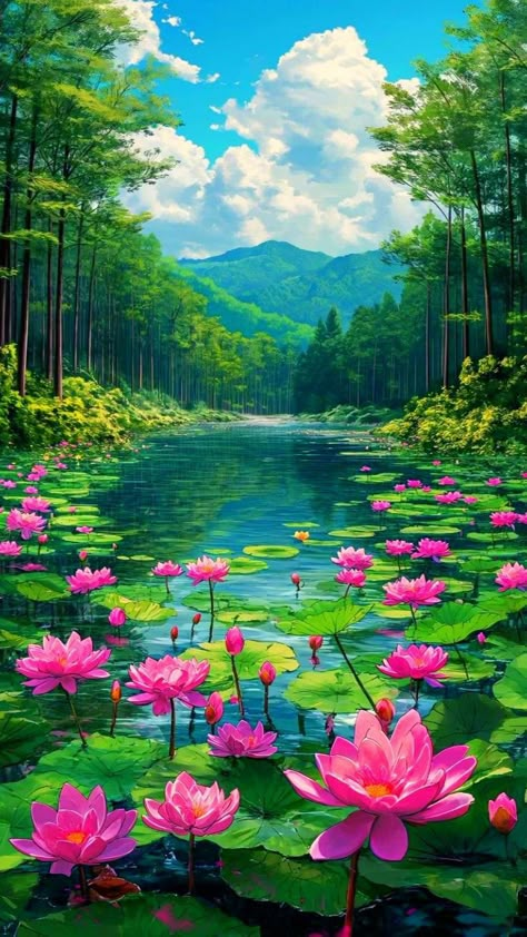 Lotus Flower Pictures, Beautiful Landscape Photography, Beautiful Scenery Pictures, Scenery Pictures, Beautiful Art Pictures, Landscape Photography Nature, Lotus Flowers, Beautiful Images Nature, Beautiful Flowers Wallpapers