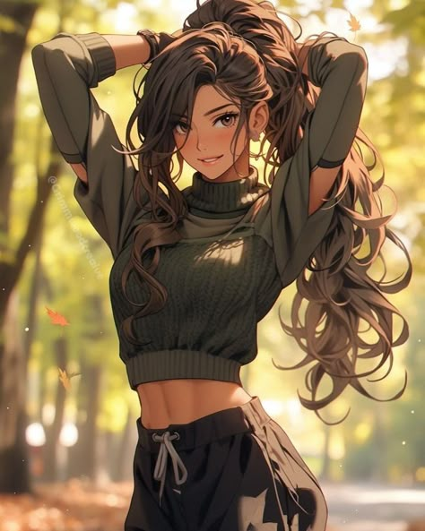 Brown Hair Female, Sailor Jupiter, Wallpaper Animes, American Beauty, Popular Hairstyles, Girls Characters, Female Character Design, Beautiful Fantasy Art, Cute Anime Pics