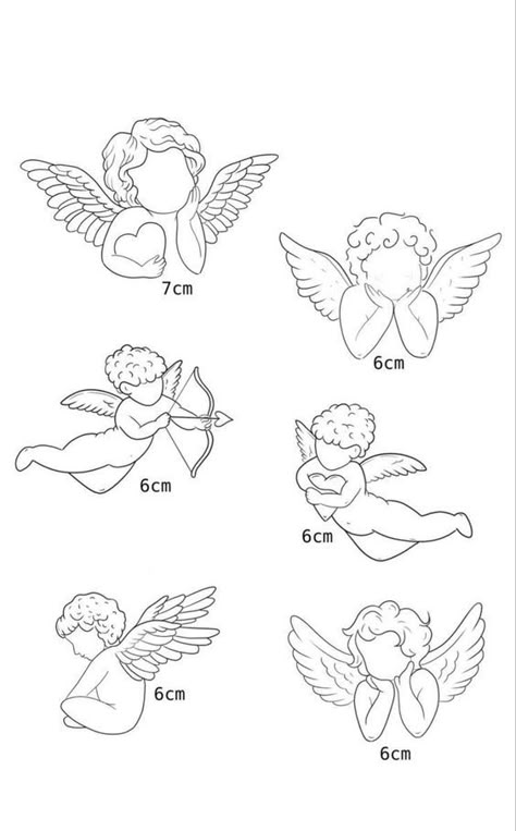 1 X 1 Tattoo, Cute Cupid Tattoo, The Two Cherubs Tattoo, Cherub Angel Tattoo Simple, Stomach Tattoo Ideas Female, Easy Cover Up Tattoos, 2 Angels Tattoo, Two Angels Tattoo, Quarter Size Tattoos