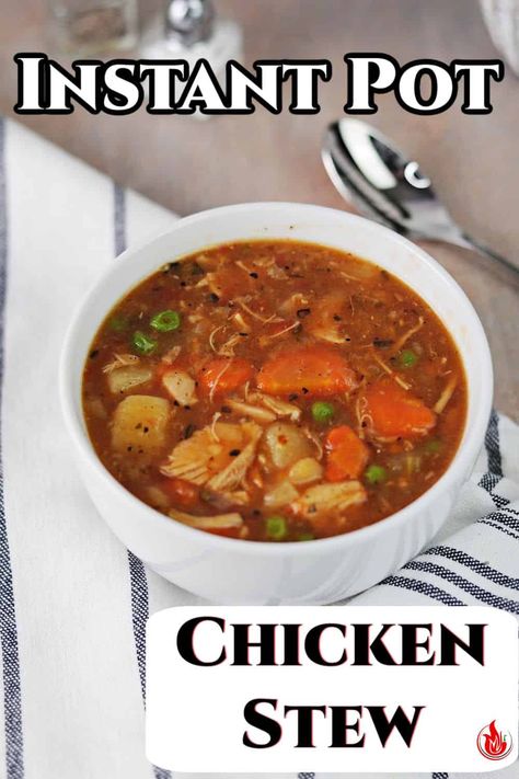 Instant Pot Chicken Stew Beef Crockpot Recipes Easy, Chicken Stew Instant Pot, Healthy Crockpot Recipes Chicken, Chicken And Vegetable Stew, Instant Pot Chicken Stew, Slow Cooker Recipes Chicken, Chicken Carnitas, Beef Crockpot Recipes, Chicken Vegetable Stew