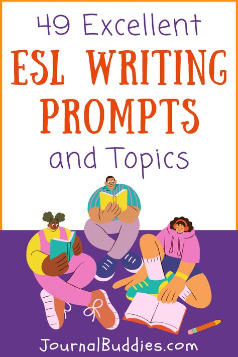 With these easy ESL writing prompts, you’ll be able to work with your students to build grammar, vocabulary, and more. Journal Prompts For Language Learning, Esl Elementary Worksheets, Esl Writing Activities Worksheets, Esl Writing, Writing Elementary, Journal Prompts For Kids, Esl Printables, Journal Topics, Esl Vocabulary