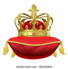 Similar Images, Stock Photos & Vectors of Golden Royal Crown Isolated on White Background. - 127140557 | Shutterstock Royal Pillow, Crown Drawing, White Stock, Stencil Art, Crown Royal, Side View, Image Illustration, Stock Illustration, White Background