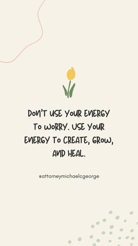 💡 Don't Use Your Energy to Worry. Use It to Create, Grow, and Heal! 💡 Transforming worry into positive action is a powerful way to enhance your life. Channeling your energy into creativity, growth, and healing not only benefits you but also those around you. Here's how you can make the most of your energy: 1. Create Unleash your creativity and express yourself through art, writing, music, or any other medium that brings you joy. Creating something new can be incredibly fulfilling and therap... Don’t Use Your Energy To Worry, Give The Energy You Receive, Stay In Your Own Energy, Protect Energy, Linkedin Post Ideas, 2025 Energy, Linkedin Post, Growth And Healing, Writing Music