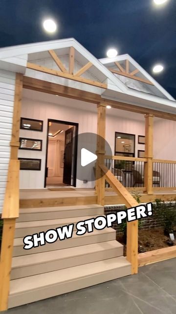 Chance’s Home World on Instagram: "🔥This modular home is a SHOW STOPPER, model name “MOD4683Z” by Adventure Homes! This prefab house is a little over 1,800 sqft! WATCH THE FULL TOUR ON THE CHANNEL FOR ALL THE INFO AND PRICING, link in bio!  #modularhome #modularhouse #prefabhouse #prefabhomes #housetour #house #newhome #realestate #manufacturedhomes" Farmhouse Manufactured Home, Prefab Homes Canada, Modular Homes Farmhouse, Clayton Modular Homes, Two Story Modular Homes, Small Prefab Cabins, Small Modular Homes, Tiny Modular Homes, Small Prefab Homes