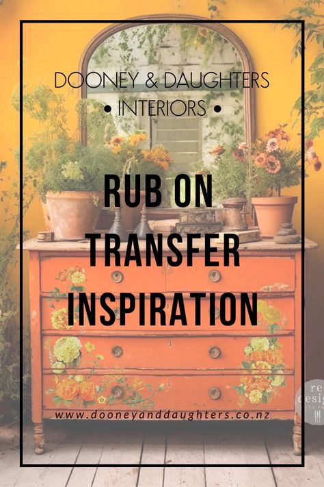 Redesign Transfers On Furniture, Prima Design Transfers, Wood Decals For Furniture, Transfers On Furniture Ideas, Furniture Transfers Ideas, Prima Transfers On Furniture, Crafts Using Rub On Transfers, Furniture Rub On Transfers, Rub On Transfer Craft Ideas