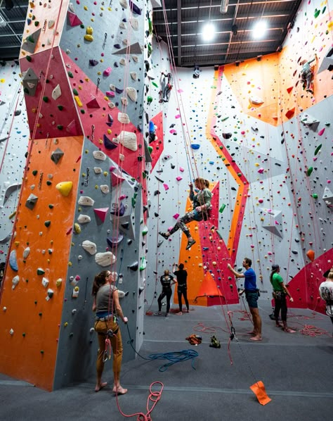 Rock Climbing Wall Aesthetic, Climbing Aesthetic, Gym Mood, Indoor Climbing Gym, Rock Climbing Gym, Indoor Climbing Wall, Life Is A Dream, Indoor Rock Climbing, Climbing Walls