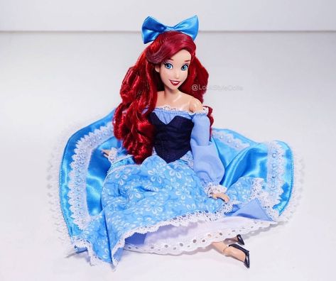 Ariel Disney Princess Doll Collection, Princesa Ariel Disney, Disney Barbie Dolls, Ariel Doll, Disney Cuties, Disney Princess Dolls, Dream Fashion, Cute Sewing Projects, Disney Princess Ariel