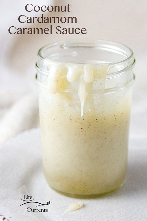 Homemade Cream Of Chicken Soup, Homemade Cream Of Chicken, Vegan Caramel Sauce, Sweet Sauces, Vegan Caramel, Chicken Soup Recipe, Coconut Sauce, Coconut Caramel, Dessert Sauces