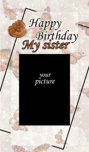 Happy Birthday Sister Collage, Sister Birthday Template Instagram, Happy Birthday Sister Background, Sister Story Instagram Ideas, Happy Birthday Sister Template, Sister Birthday Wishes Videos, Happy Birthday Sister Video, Happy Birthday Sister Instagram Story, Happy Birthday Lovely Sister