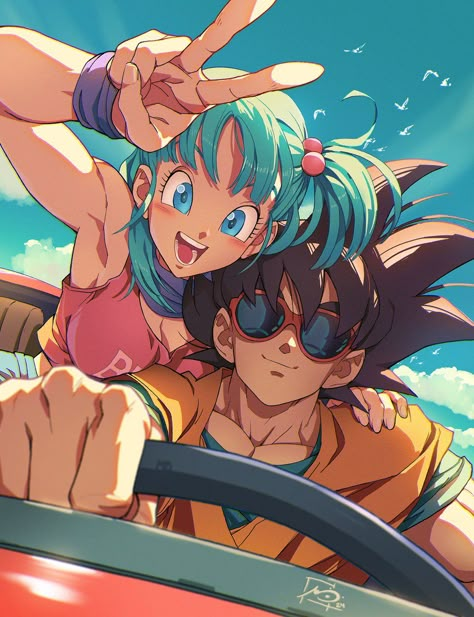 Goku And Vegeta Wallpapers, Marc Brunet, Goku And Bulma, Studying Japanese, Bulma And Vegeta, Image Dbz, Vegeta And Bulma, Goku Y Vegeta, Dbz Characters