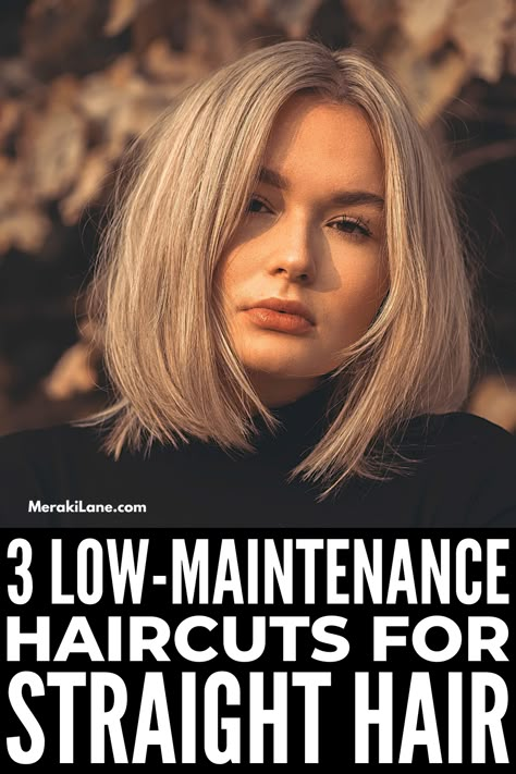 Haircuts For Women In Their Late 20s, Hair Trends 2023 Haircuts Women Medium Straight, Haircut For Very Straight Hair, No Work Haircuts For Women, Zero Maintenance Haircut, Best Haircut For Straight Hair For Women, No Styling Haircut Long, Cute Low Maintenance Haircuts, Simple Straight Haircut