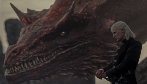 House Of The Dragon Stills, Daemon Targaryen Dragon, Demon Targaryen, Asoiaf Dragons, The Winds Of Winter, Hotd Dragons, Graham Mctavish, House Of The Dragon Characters, George Rr Martin