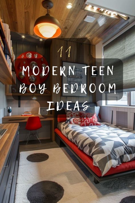 Teenager Bedroom Boy Modern, Modern Teen Boy Bedroom, Teenager Bedroom, Bedroom Boy, Teenager Bedroom Boy, Teenage Rebellion, Teenage Boy Room, Teenage Room, Teen Boy Bedroom