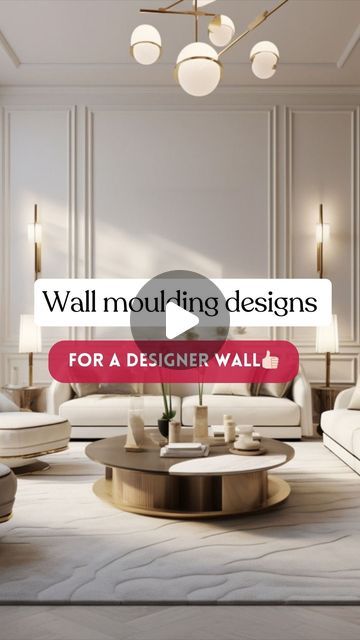 Wall Molding For Bedroom, Wall Mouldings Design, Living Room Wall Panelling Design, Living Room Wall Moulding Ideas, Wall Molding Design Living Room, Moulding On Walls Living Room, Molding On Walls Living Room, Home Interior Design 2024 Trends, Living Room Wall Moulding