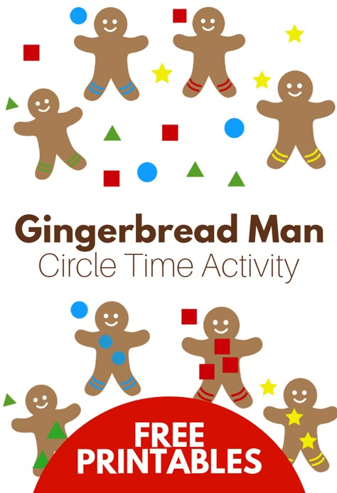 Explore shapes with this gingerbread man activity for preschool. Get into the holiday spirit with this fun shape matching activity. Gingerbread Man Activity, Gingerbread Preschool, Gingerbread Man Preschool, Preschool Gingerbread, December Preschool, Gingerbread Unit, Gingerbread Man Activities, Gingerbread Activities, Gingerbread Baby