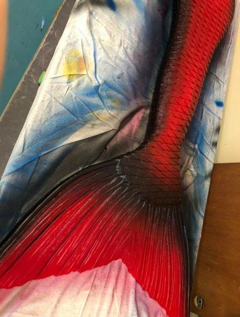 Red Mermaid Tail, Red Mermaid, Mermaid Stuff, Mermaid Tails, Original Character, Mermaid Tail, Mermaid, One Piece, Red