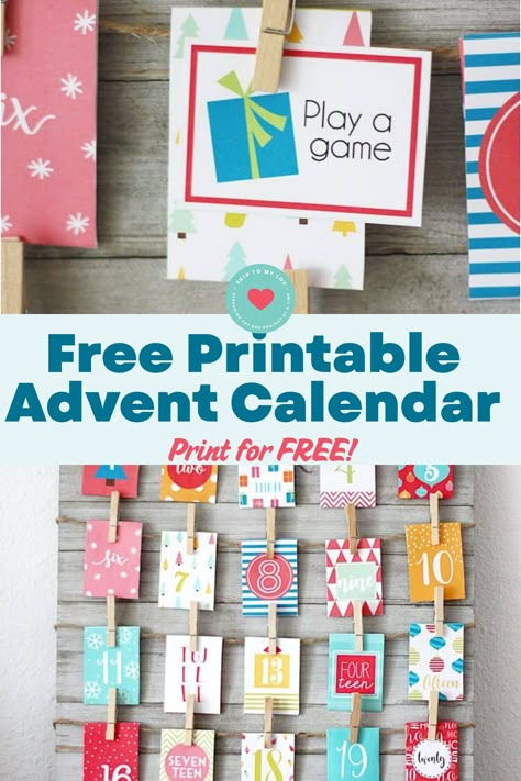 Looking for a fun and creative way to count down to Christmas with your kids? Check out our free printable advent calendar for kids! This advent activity calendar is filled with exciting activities that will keep your little ones entertained all December long. Simply download, print, and start the festive fun today! Get ready for a month of joy, laughter, and memorable moments with our free printable advent calendar. Spark holiday cheer and create beautiful memories with your family this season. Kids Advent Activity Ideas, Christmas Calendar Activities, Kids Christmas Advent Calendar, Activities For Advent Calendar, Virtual Advent Calendar, Advent Calendar Cards Printable, Advent Countdown For Kids, Christmas Countdown Printable Free, Diy Christian Advent Calendar