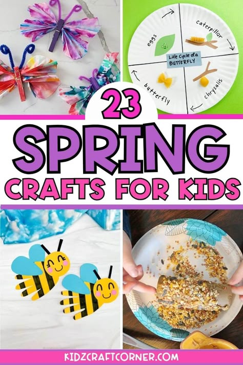 Discover the joy of spring with our delightful collection of easy and fun spring crafts for preschoolers! Explore DIY projects perfect for little hands, bringing the beauty of the season indoors. From colorful flower crafts to adorable nature-inspired creations, these preschool spring crafts will spark creativity and smiles. Dive into the world of spring with our fantastic ideas for crafting unforgettable memories. Preschool Spring Crafts, Fun Spring Crafts, Spring Crafts For Preschoolers, Spring Toddler Crafts, Spring Crafts Preschool, Spring Flower Crafts, Preschool Spring, May Crafts, Spring Toddler